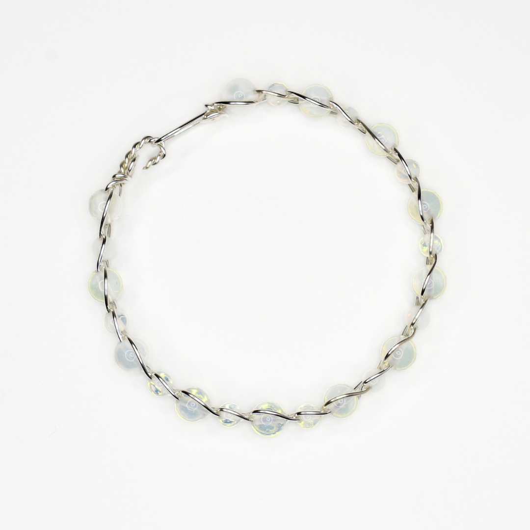 Opalite Bangle Bracelet (w/ Clasp)